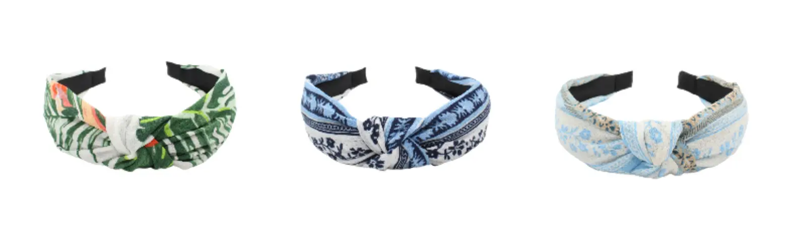 Tropical Leaf Hair Band for Women Knot Design — feature 10