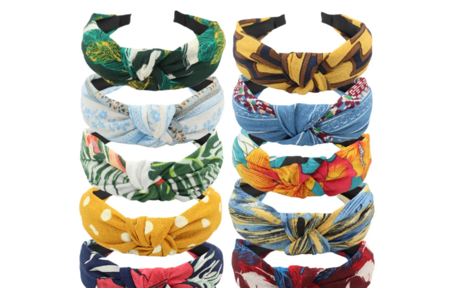 Tropical Leaf Hair Band for Women Knot Design — feature 2