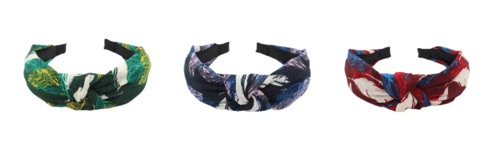 Tropical Leaf Hair Band for Women Knot Design — feature 7