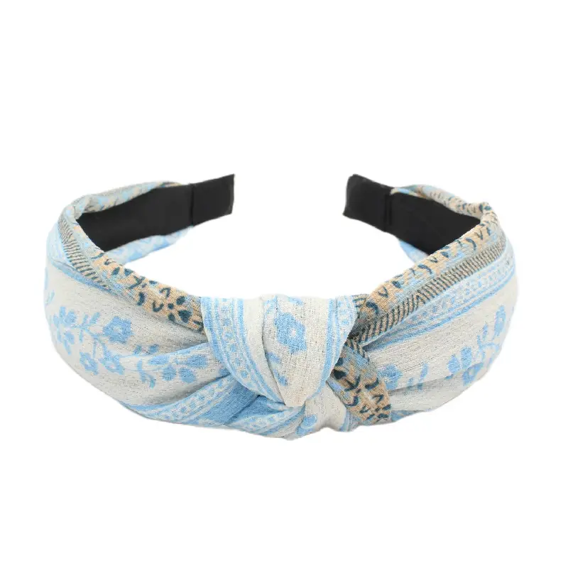 Tropical Leaf Hair Band for Women Knot Design - Image 9
