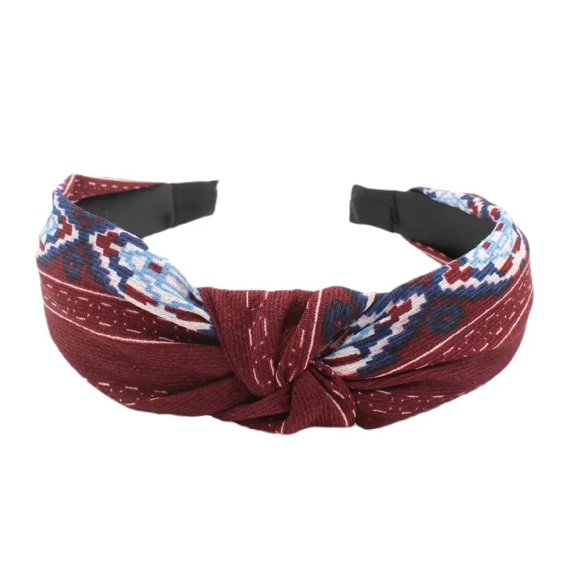Tropical Leaf Hair Band for Women Knot Design - Image 10