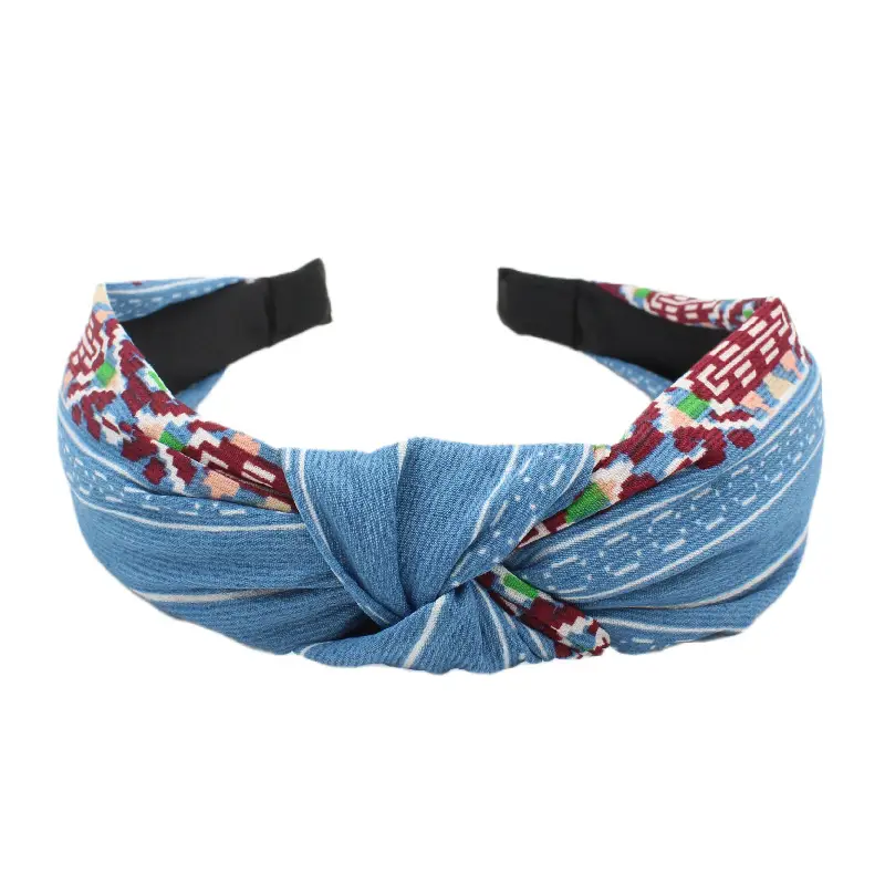 Tropical Leaf Hair Band for Women Knot Design - Image 11