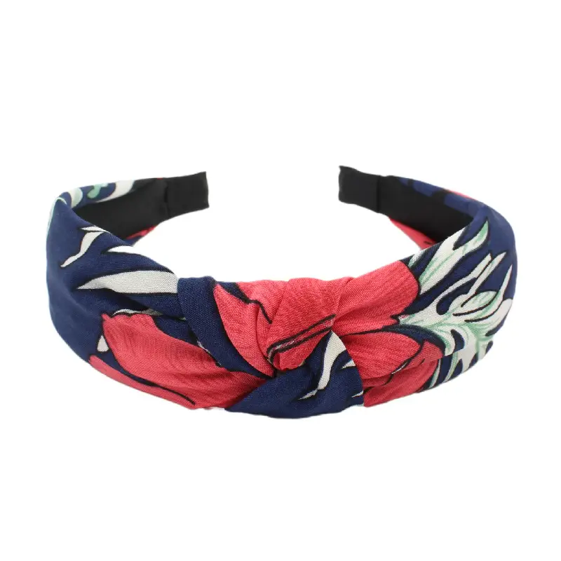 Tropical Leaf Hair Band for Women Knot Design - Image 13