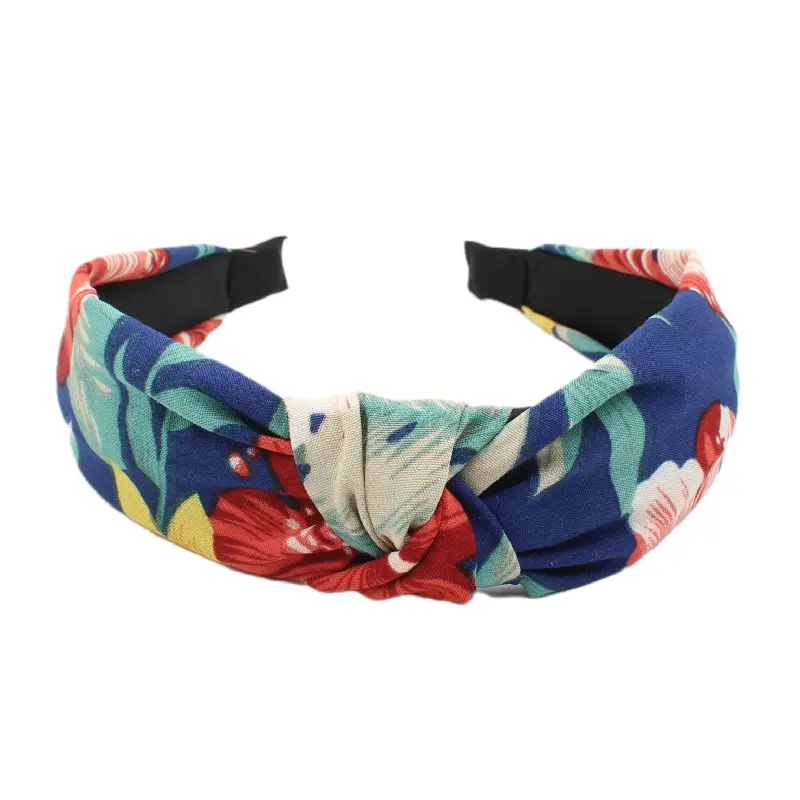 Tropical Leaf Hair Band for Women Knot Design - Image 14