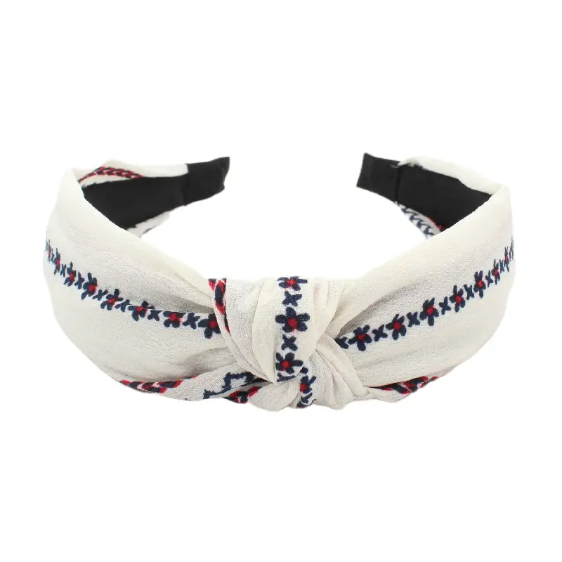 Tropical Leaf Hair Band for Women Knot Design - Image 5