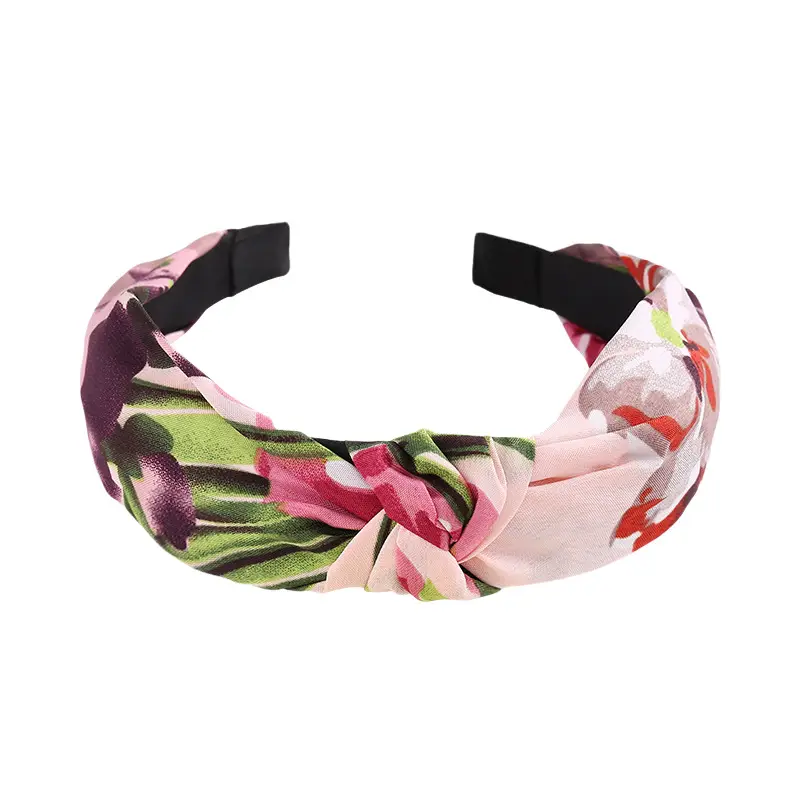 Tropical Leaf Hair Band for Women Knot Design - Image 54