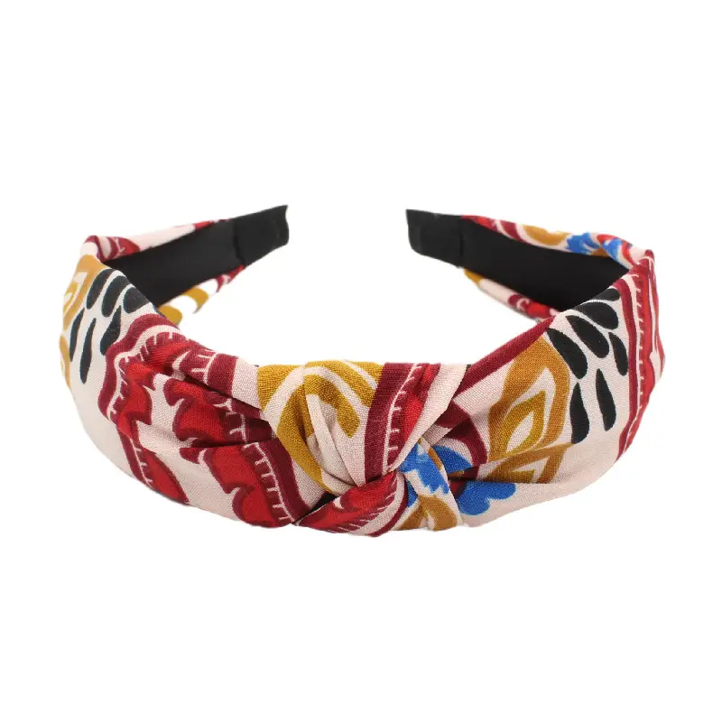 Tropical Leaf Hair Band for Women Knot Design - Image 6