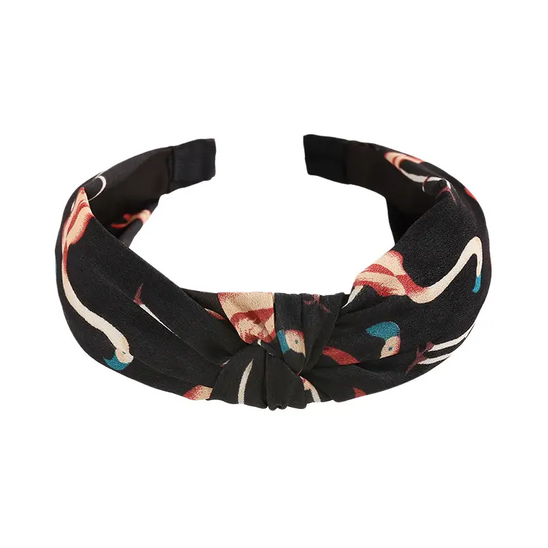 Tropical Leaf Hair Band for Women Knot Design - Image 61