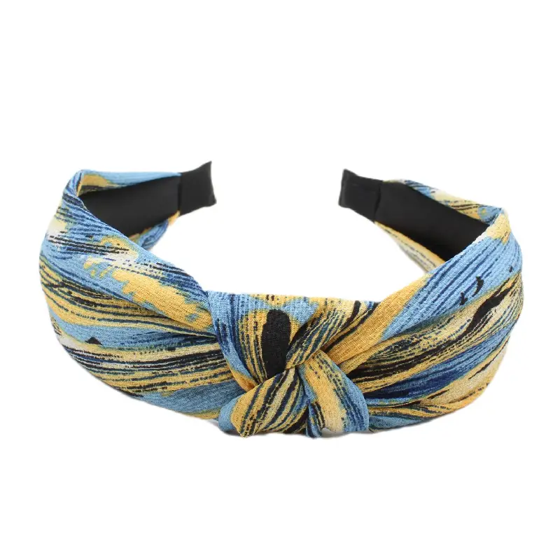 Tropical Leaf Hair Band for Women Knot Design - Image 7