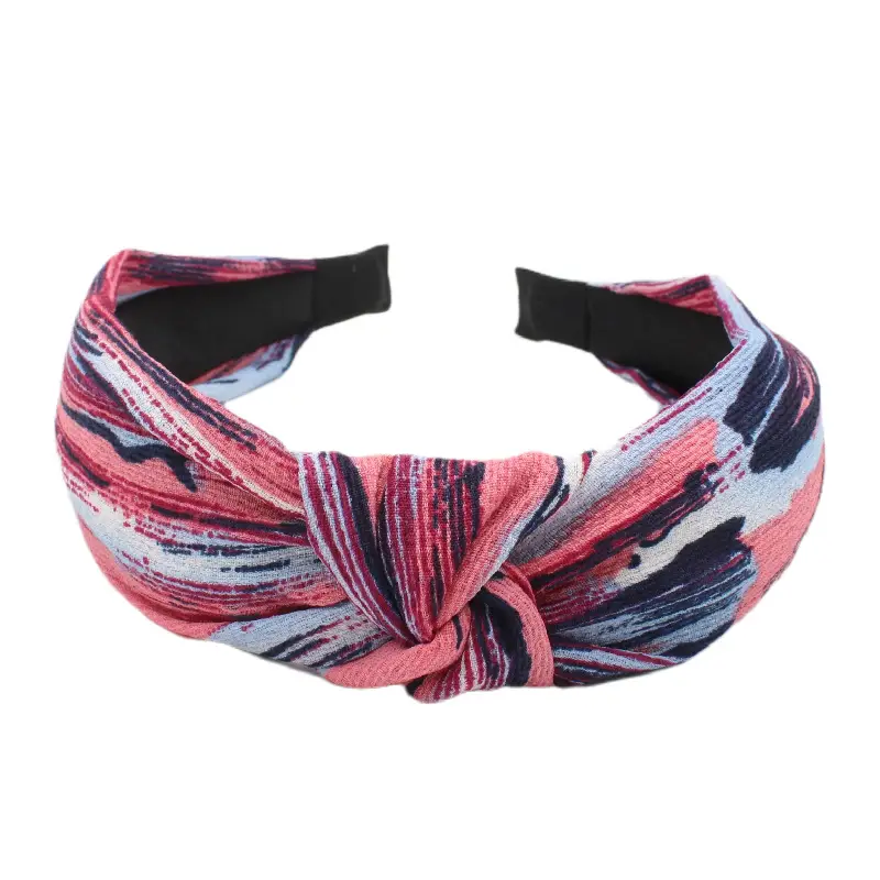 Tropical Leaf Hair Band for Women Knot Design - Image 8