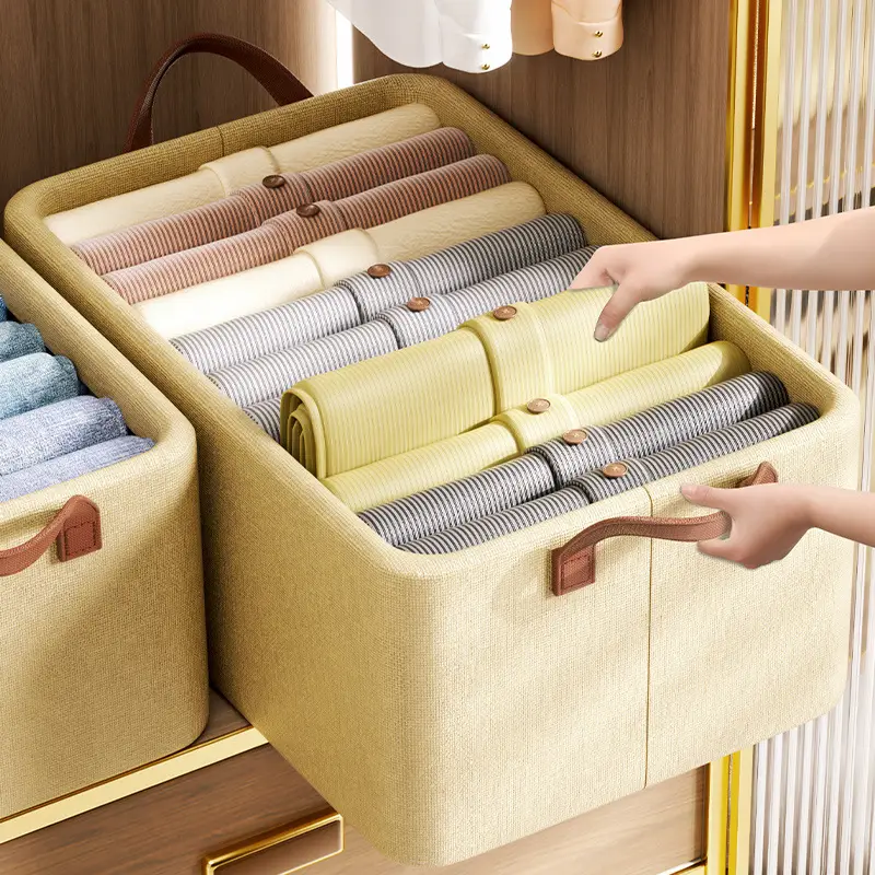 Cationic Storage Box for Wardrobe Large Capacity Fabric Satchel - Image 7