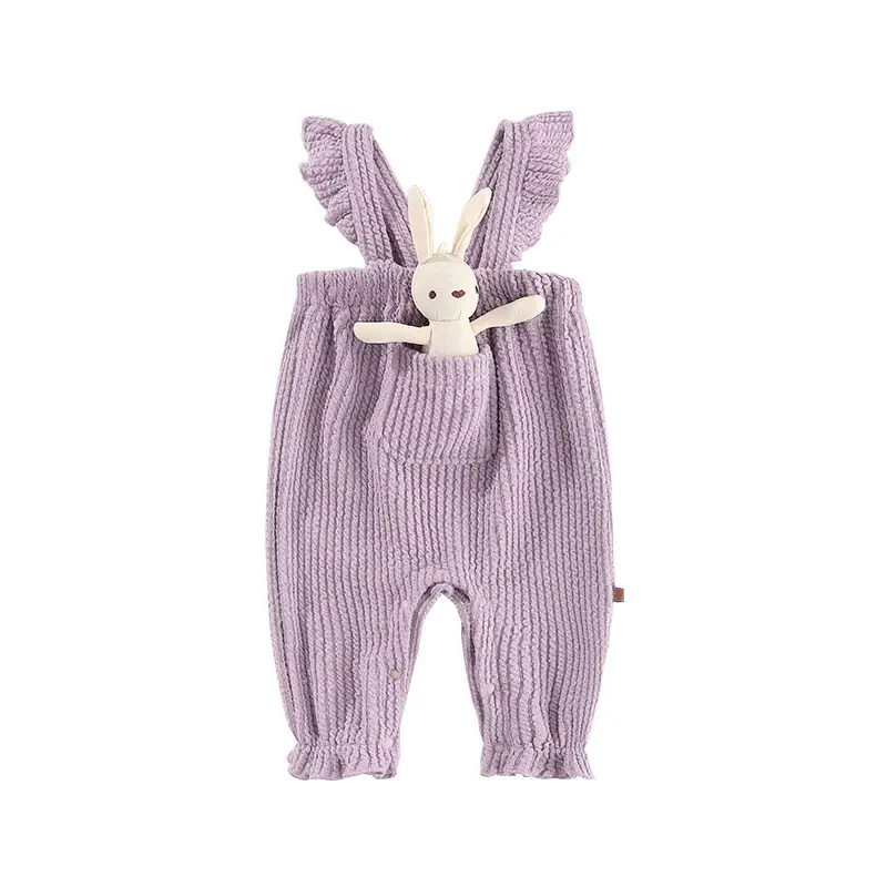 New Baby Girl Cute Pocket Overalls Autumn Winter Korean Style - Image 7