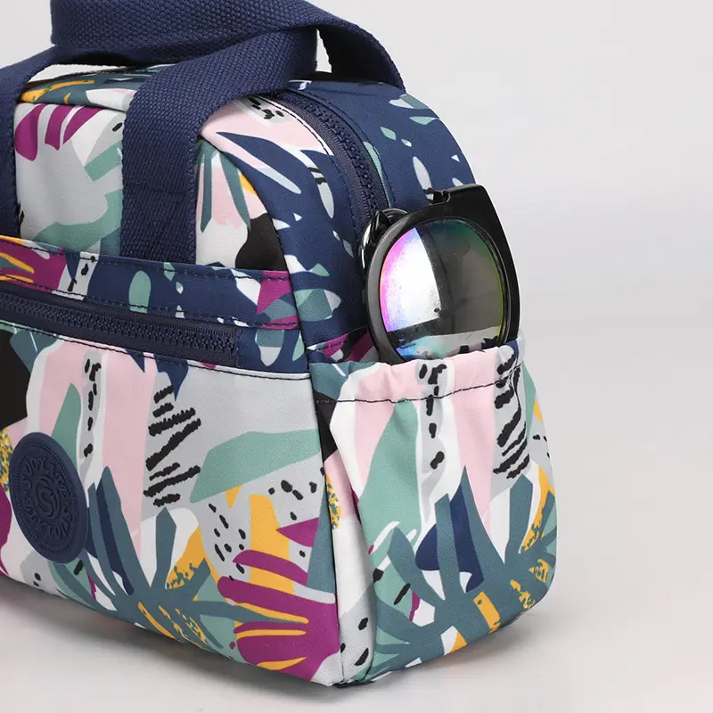 Women's Printed Nylon Shoulder Bag Mint 2021 - Image 13