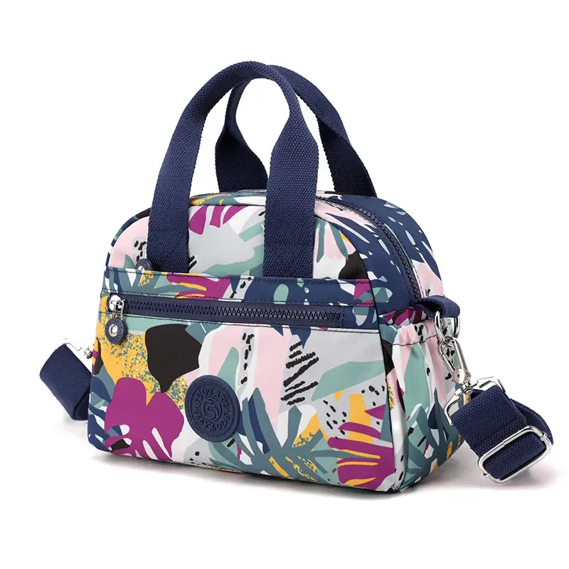 Women's Printed Nylon Shoulder Bag Mint 2021 - Image 15
