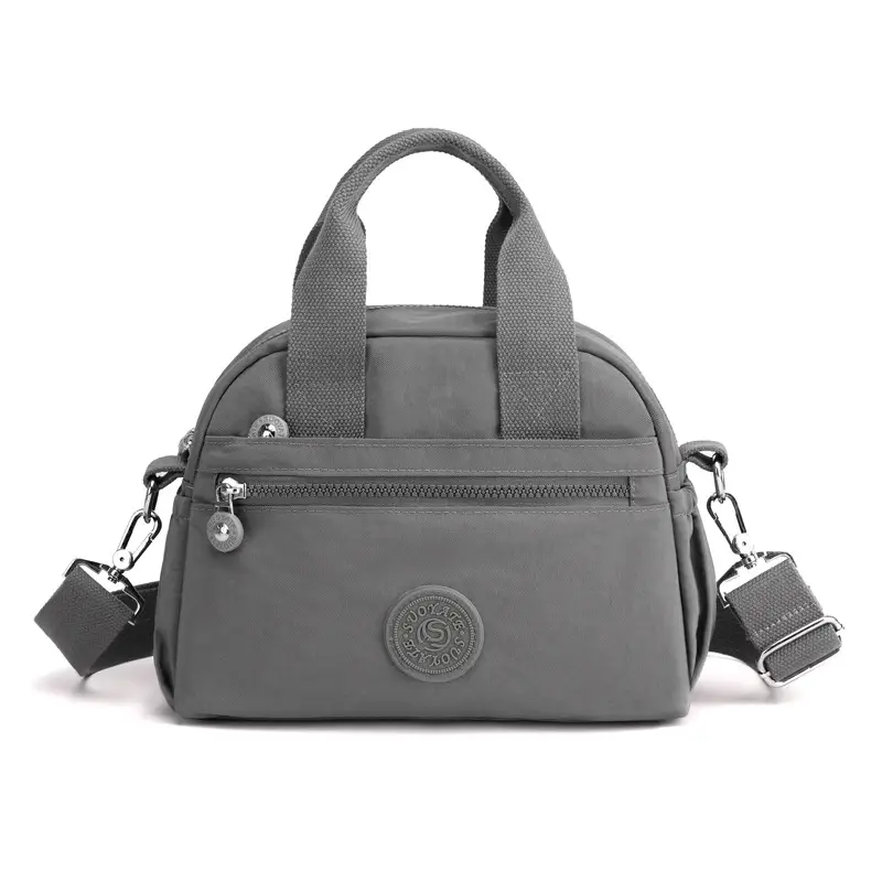 Women's Printed Nylon Shoulder Bag Mint 2021 - Image 10