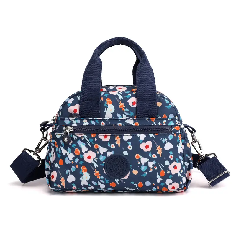 Women's Printed Nylon Shoulder Bag Mint 2021 - Image 6