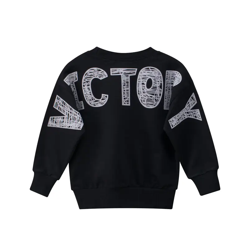 Kids Sweatshirt Set White Textured Spring 2024 - Image 4