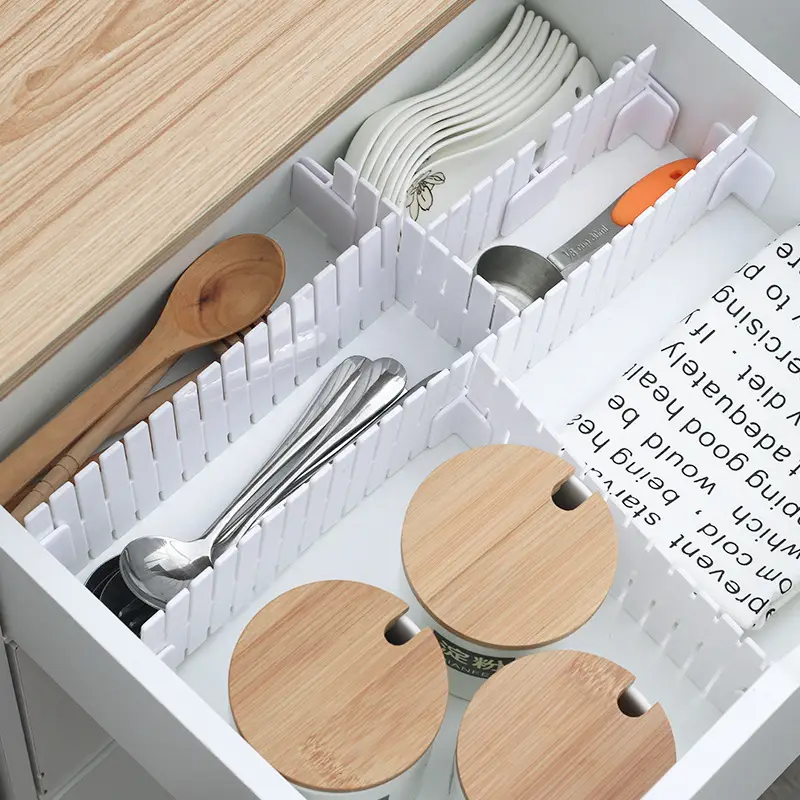 White Plastic Drawer Partitions with Fixed Buckles - Image 7
