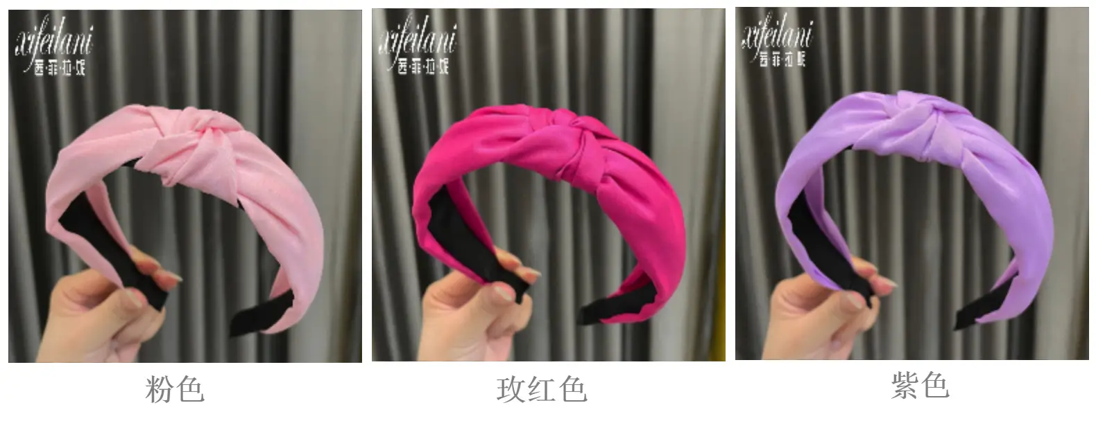 Fairy Hair Hoop Women's Solid Color Wide Edge Pressing — feature 7