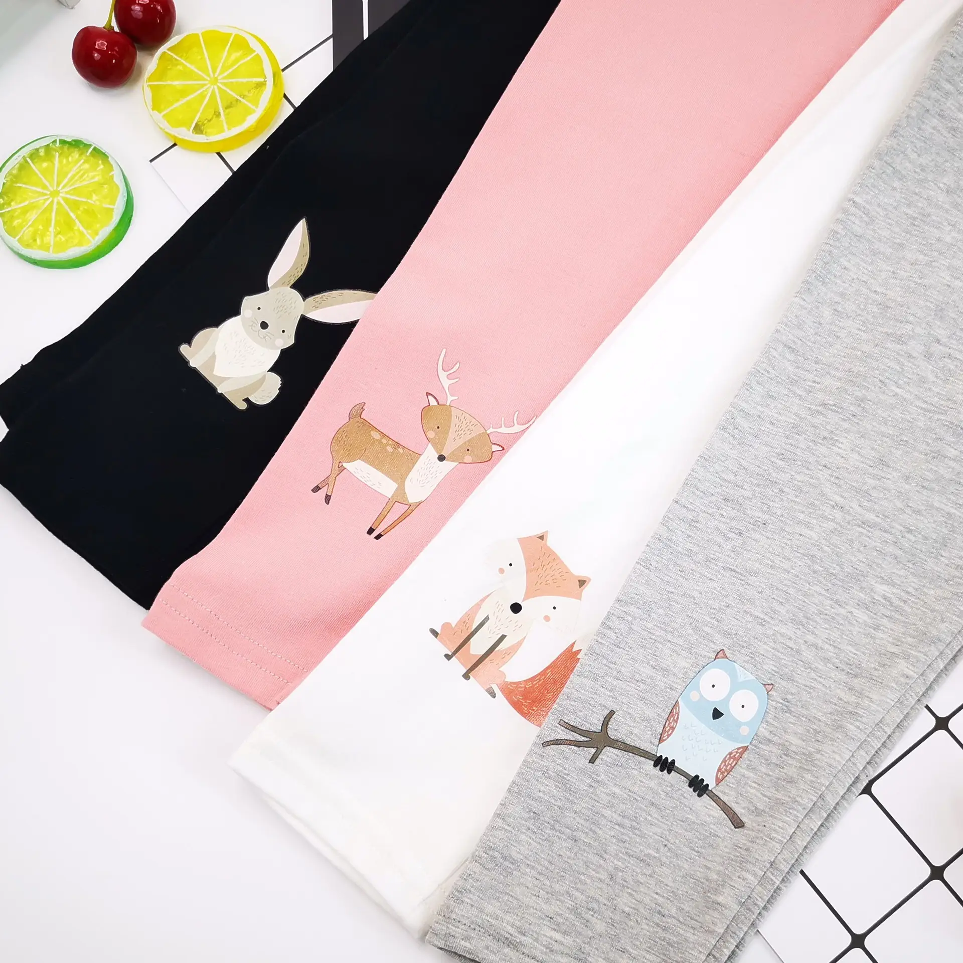 Girls' Animal Print Leggings Casual Pants Baby Spring Autumn - Image 17