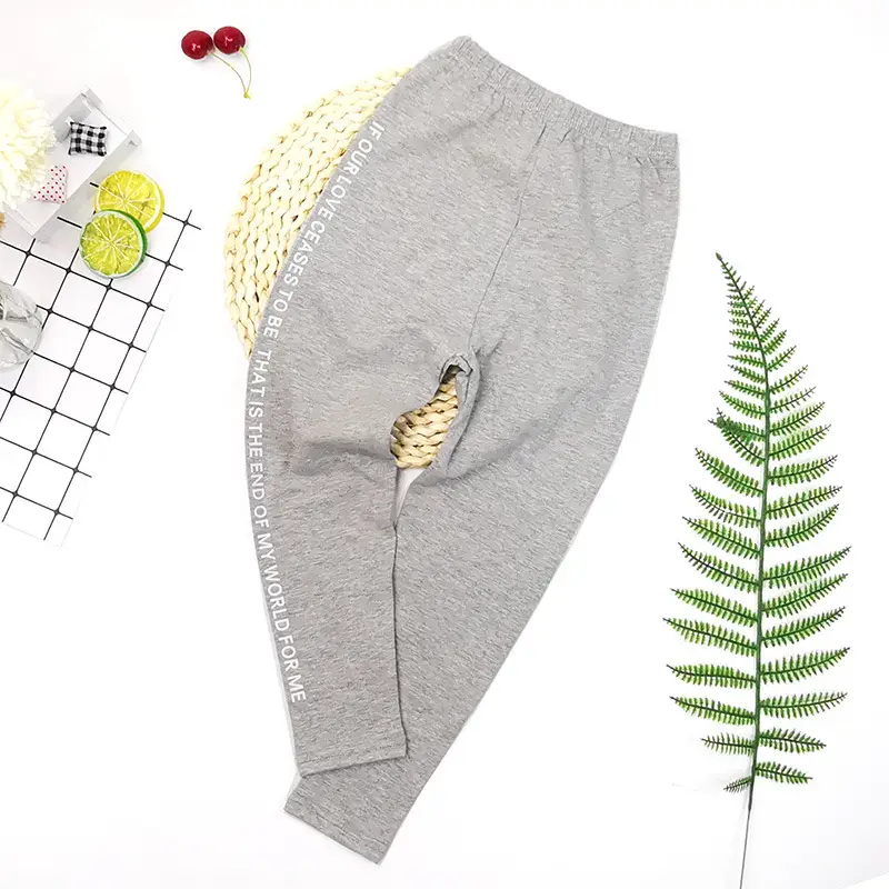 BDS leggings-letter Gray