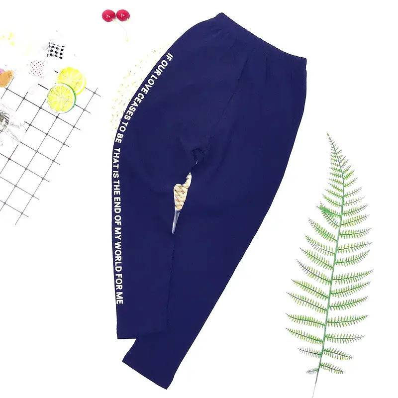 BDS leggings-letter navy blue