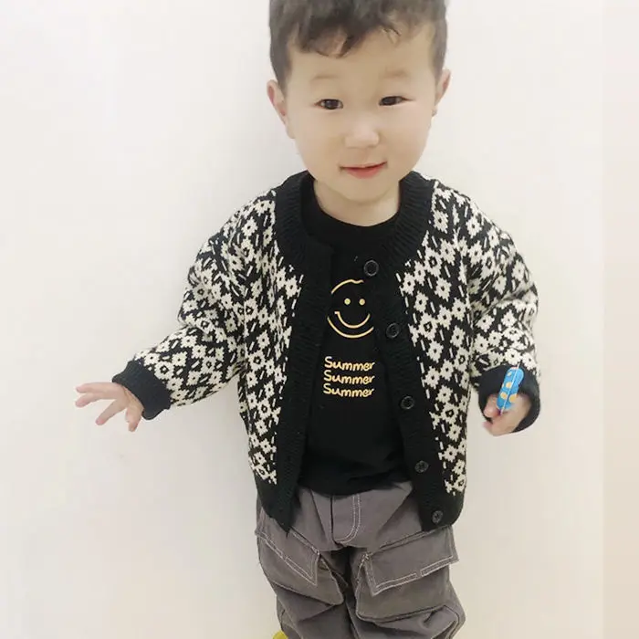 Children's Knitted Cardigan Coat Yellow Spring Autumn Top - Image 6
