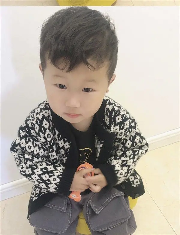 Children's Knitted Cardigan Coat Yellow Spring Autumn Top — feature 5