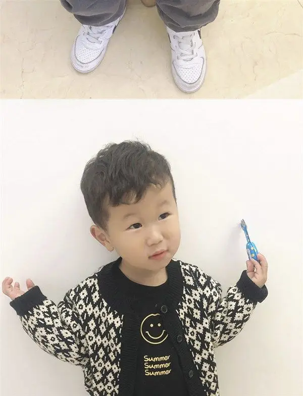 Children's Knitted Cardigan Coat Yellow Spring Autumn Top — feature 6