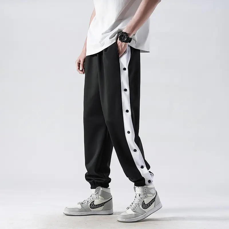 Men's Grey Crocodile-Striped Crocheted Pants - Image 6