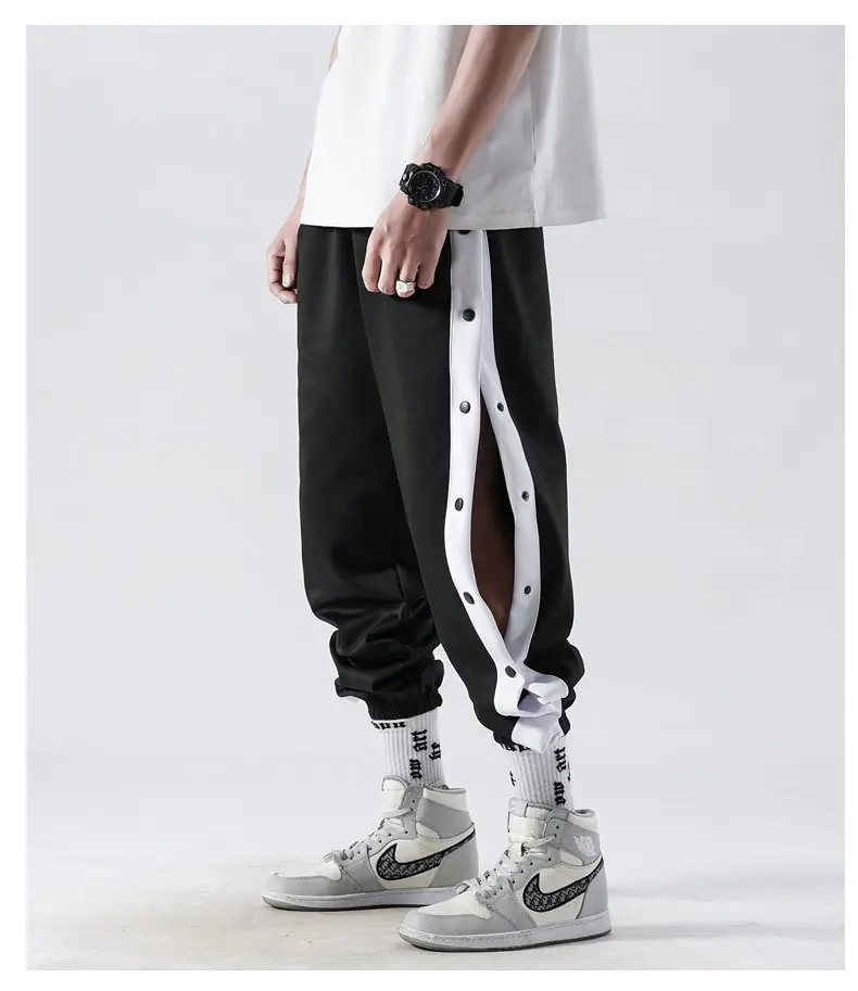 Men's Grey Crocodile-Striped Crocheted Pants — feature 11