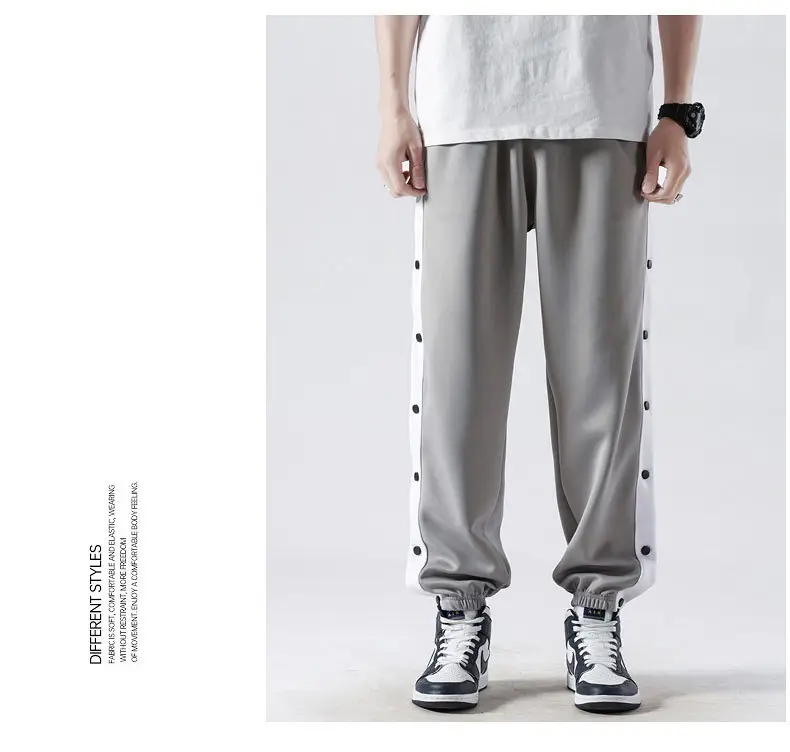 Men's Grey Crocodile-Striped Crocheted Pants — feature 13