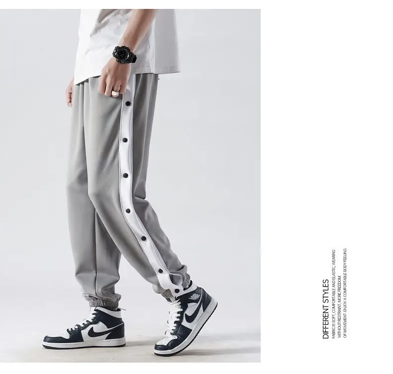Men's Grey Crocodile-Striped Crocheted Pants — feature 14