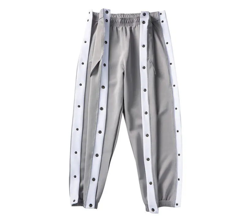 Men's Grey Crocodile-Striped Crocheted Pants — feature 17