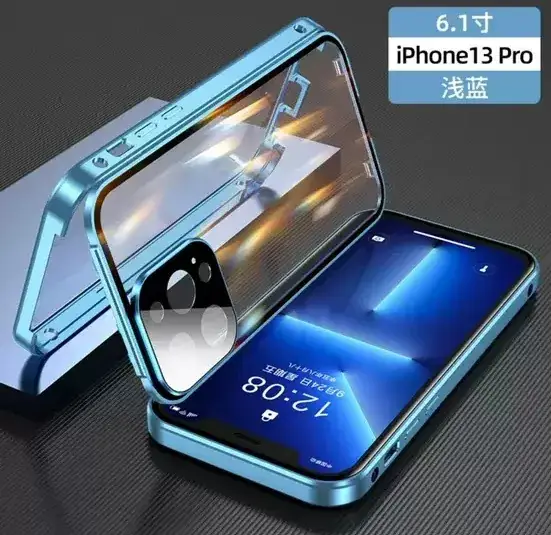 One22 Blue Glass Phone Case Double Sided 17" - Image 21