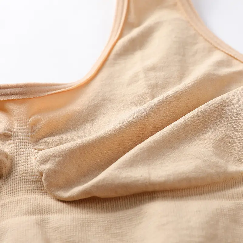Cross-border foreign trade single-layer non-chest pad sports underwear seamless vest bra wireless yoga sleep bra for women - Image 4