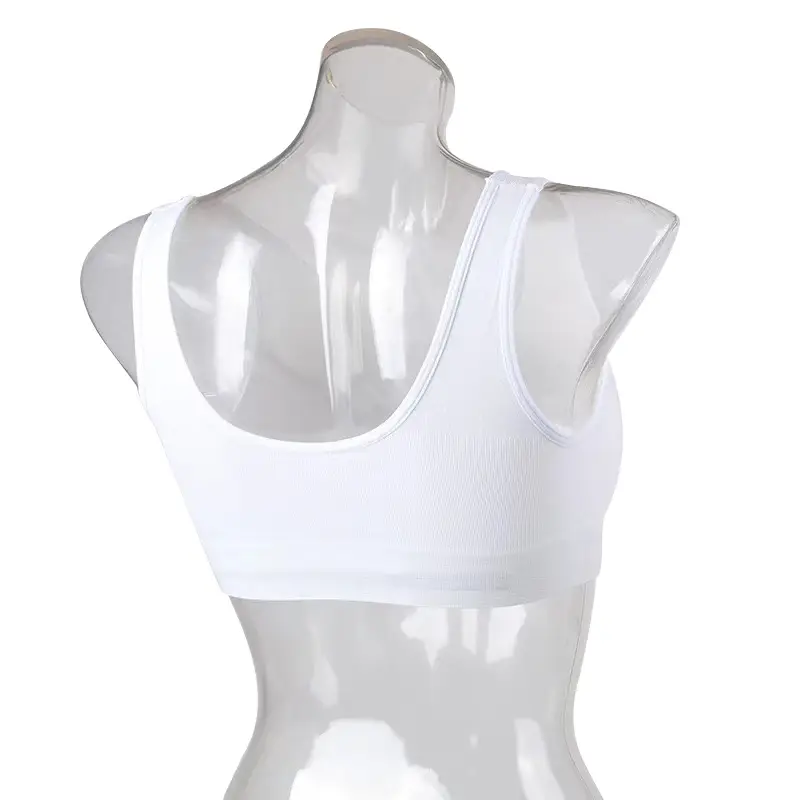 Cross-border foreign trade single-layer non-chest pad sports underwear seamless vest bra wireless yoga sleep bra for women - Image 5