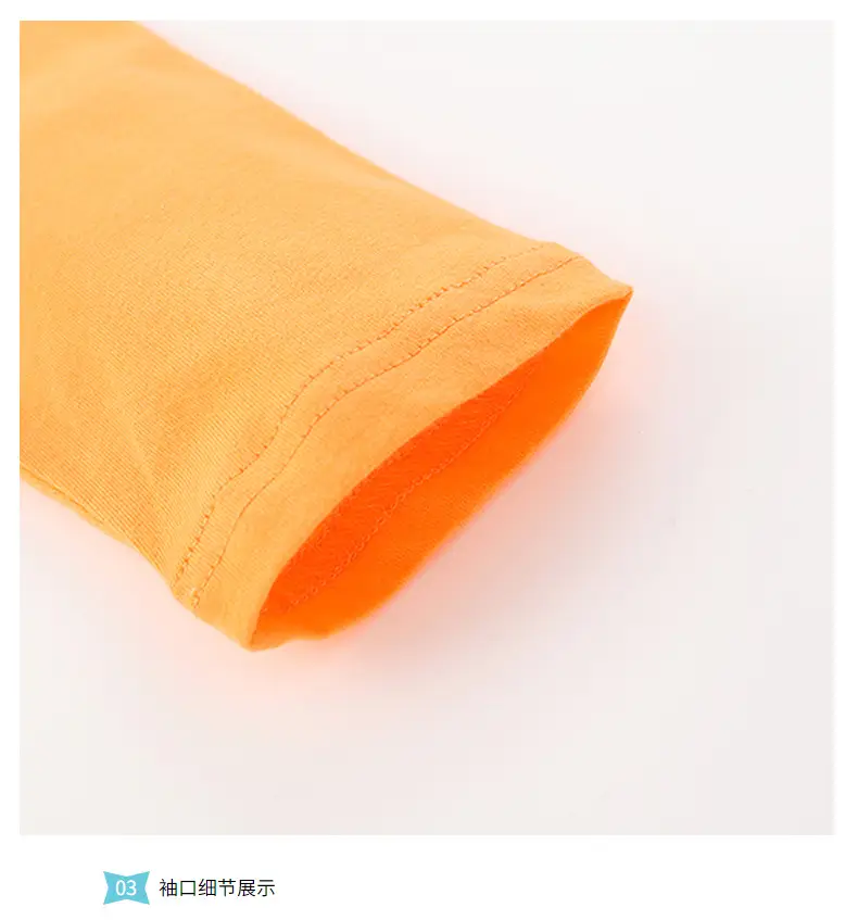 Orange Cotton Long Sleeve T-Shirt for Boys — feature 7