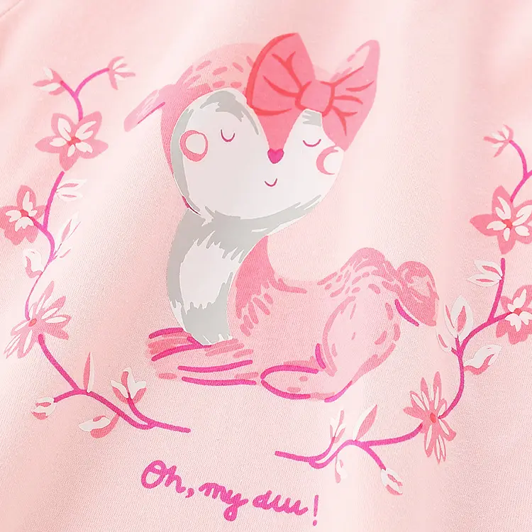 Pink Bow Long Sleeve T-Shirt for Boys Spring Autumn Casual