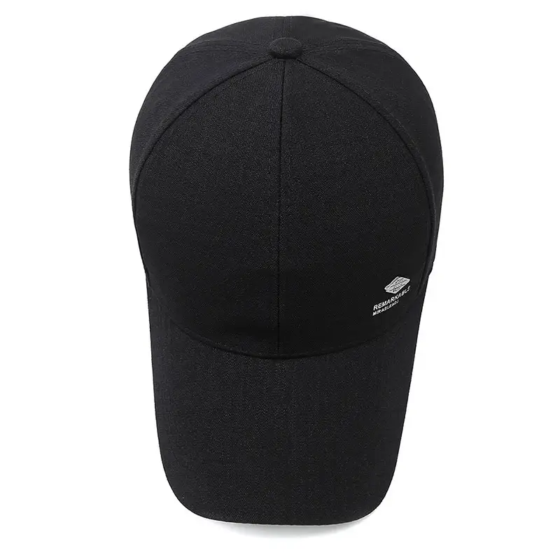 Black Baseball Cap for Middle-aged Dad Sunshade - Image 7