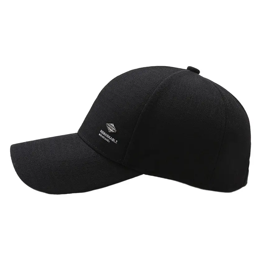 Black Baseball Cap for Middle-aged Dad Sunshade