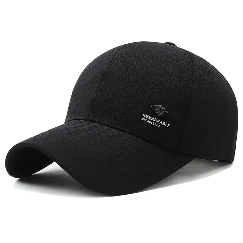 Black Baseball Cap for Middle-aged Dad Sunshade - Image 2