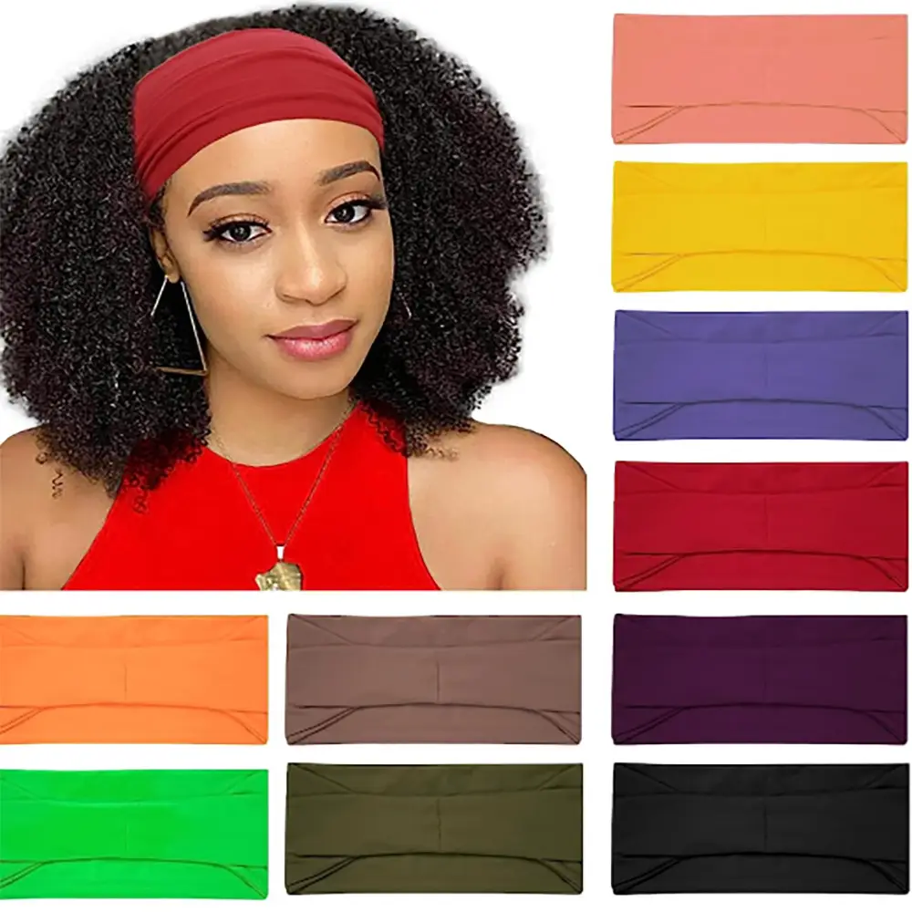 Purple Sports Headband for Men Women Running Yoga