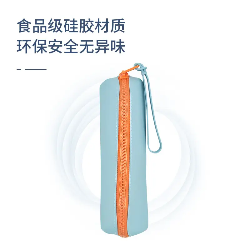 Silicone Pencil & Glasses Storage Bag, Multi-Functional Cosmetic Bag - Image 8