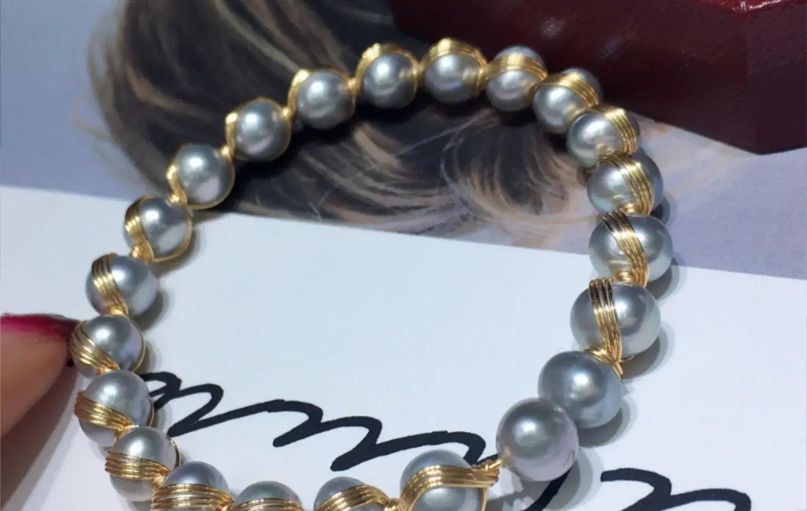 Freshwater Pearl Bracelet 6-7mm Gold-Filled — feature 4