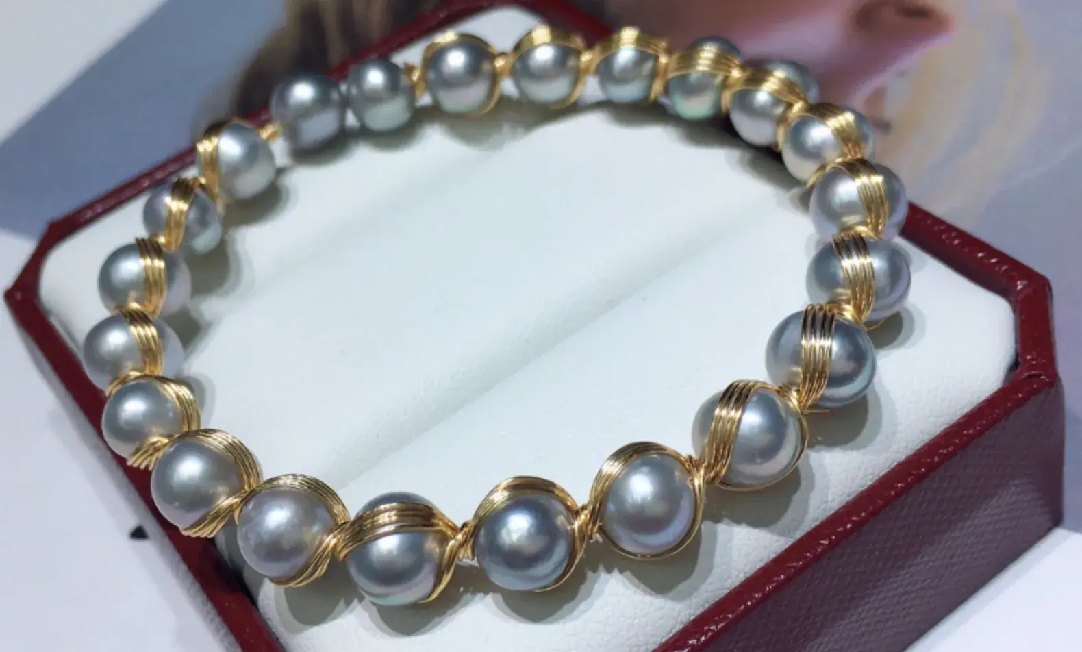 Freshwater Pearl Bracelet 6-7mm Gold-Filled — feature 7