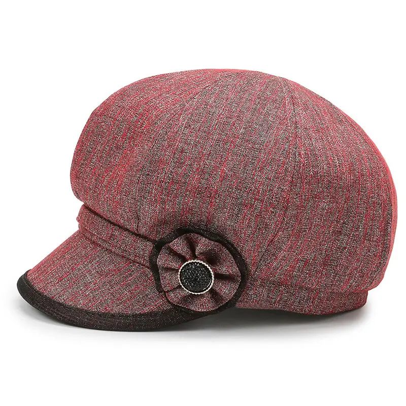 Gray Textured Baseball Cap for Women Men Elderly - Image 6