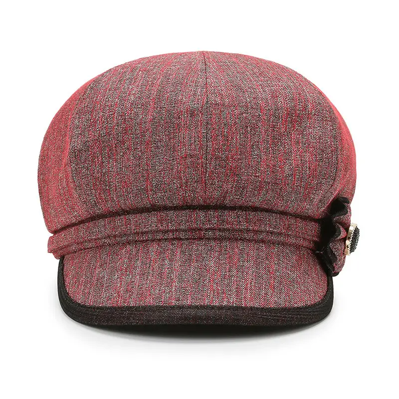 Gray Textured Baseball Cap for Women Men Elderly - Image 7