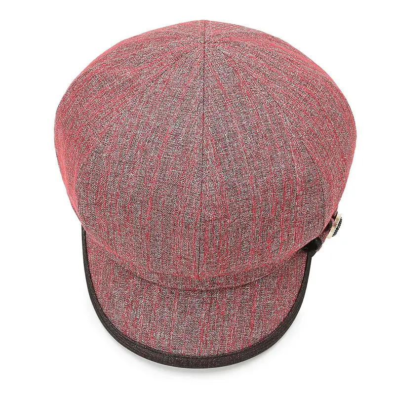 Gray Textured Baseball Cap for Women Men Elderly - Image 9