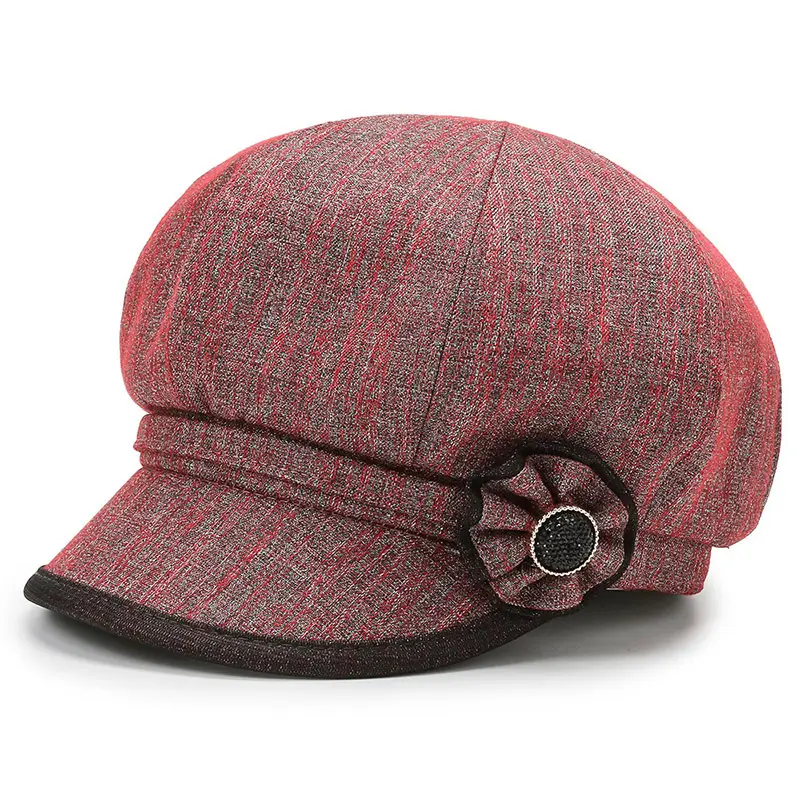 Gray Textured Baseball Cap for Women Men Elderly - Image 4